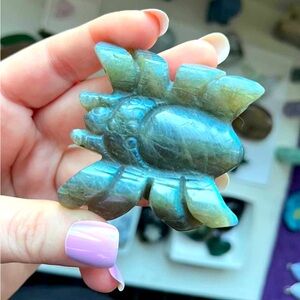 Labradorite crystal spider
